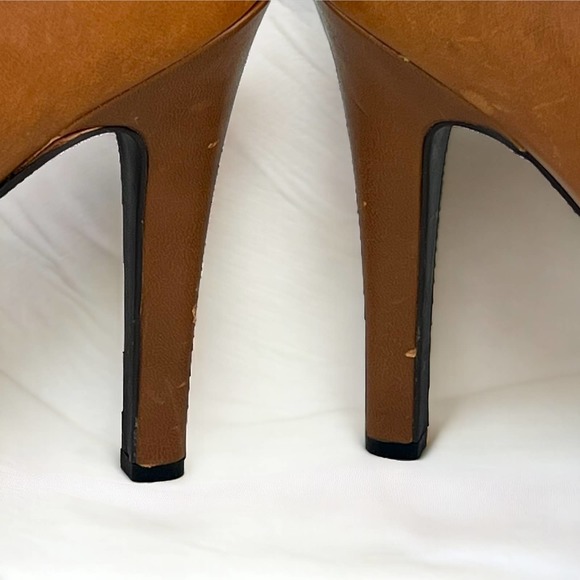 Jessica Simpson Womens Brown Leather Booties High Back Size 9 - Picture 10 of 13